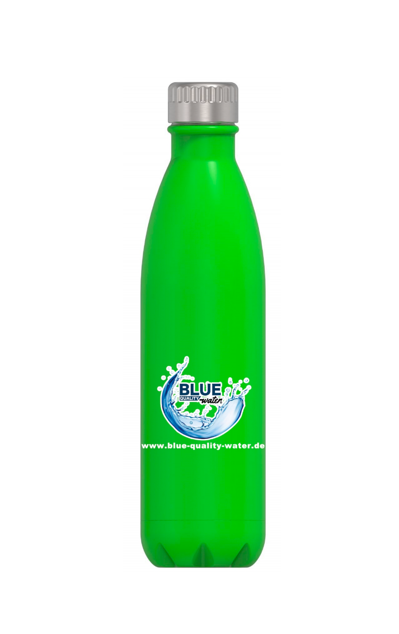 BLUE Trinkflasche Blue / Silver / Green /
