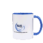 Tasse mit Logo und Scan me